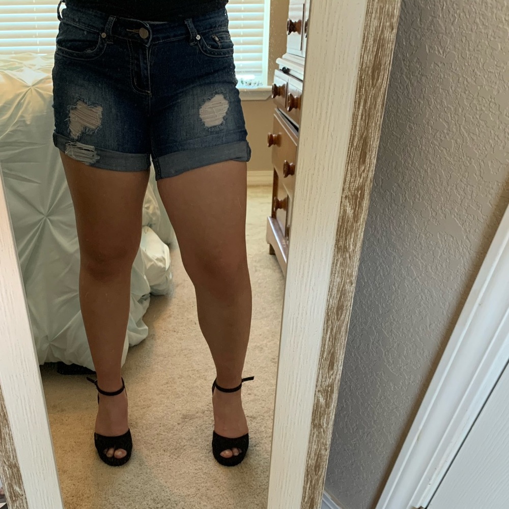 Indigo Rein Jean Shorts